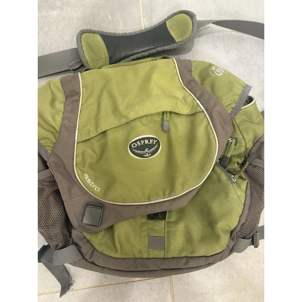 Osprey Astro Messenger Bag Green Grey Laptop Travel Mens Shoulder Bag Nylon
